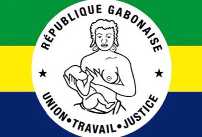 Le sceau de la République gabonaise et la devise