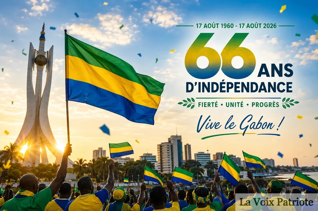 66e anniversaire de l'indépendance : La Voix Patriote du Gabon présente ses vœux les meilleurs